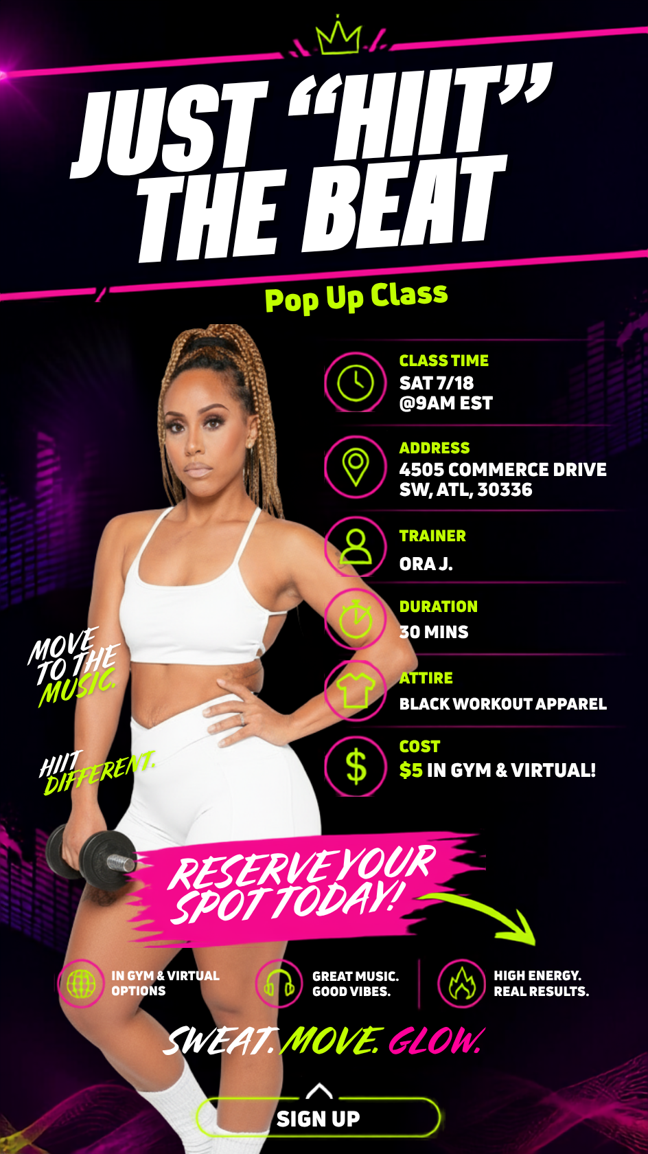 Just HIIT The Beat July 18th